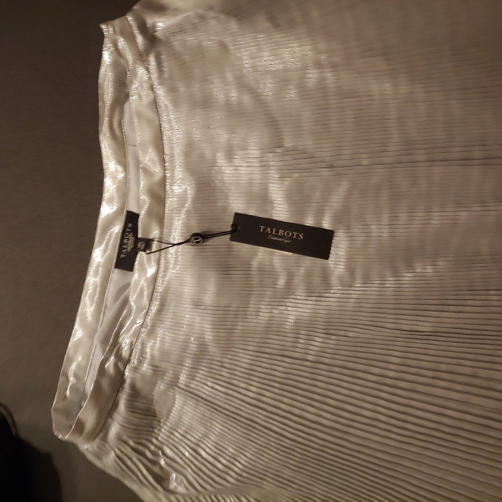 Platinum mini pleated skirt